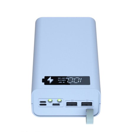 18650 Power Bank för Case Dual USB Mobiltelefon Laddning Trådlös Laddare Batterilåda Mobiltelefon Ersättningsdelar