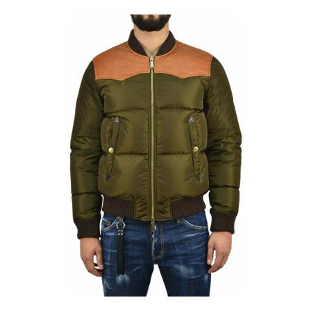 Dsquared2, Down Jackets Zielony, Mężczyzna, Rozmiar: L