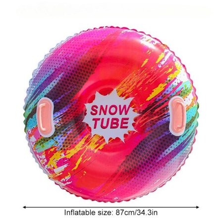 Oppustelig Skibakke Heavy-Duty PVC, 2-i-1 til Snowboarding & Vandski, Bærbart Foldbart Design til Sne & Vand