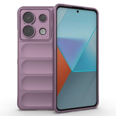 SKALO Xiaomi Redmi Note 13 Pro 5G Puffer Bumper TPU-suojakuori - Violetti