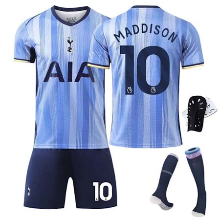 2425 Tottenham Hotspur bortefotballdrakt MADDISON Med sokker+Beskyttelsesutstyr