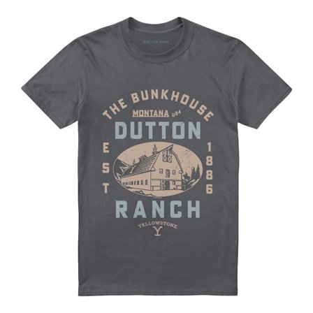 Yellowstone Unisex Vuxen The Bunkhouse T-Shirt XL Charcoal