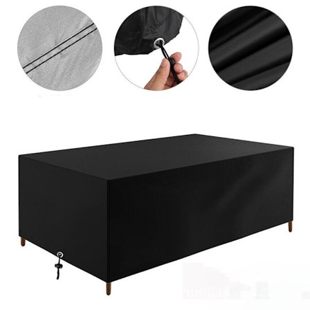 Trädgårdsbordsskydd, 210D Oxfordtyg presenning vattentät anti-U