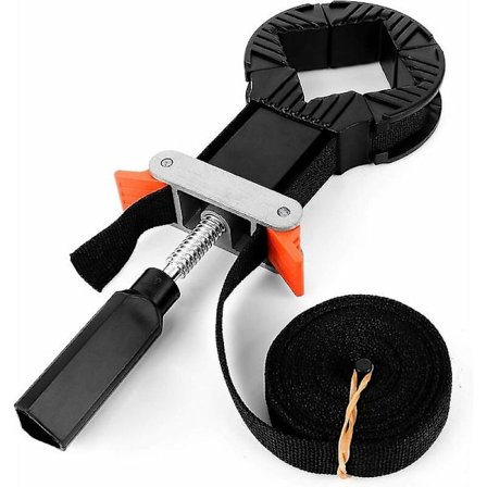 Säädettävä kulmakiinnike, monitoiminen 4-leuka säädettävä kulmakiinnike nauhakiinnike nauhapuristimet valokuvakehykselle ja puiselle laatikolle (hy)