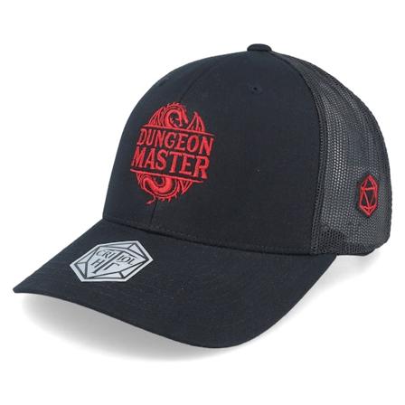 Critiql Hit - Dungeon Master Logo Dragon Black Trucker Trucker Black Cap - @ Hatstore