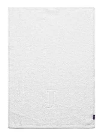 Monogram Towel Letter J Home Bathroom Textiles Towels & Bath Towels Valkoinen Lexington Home