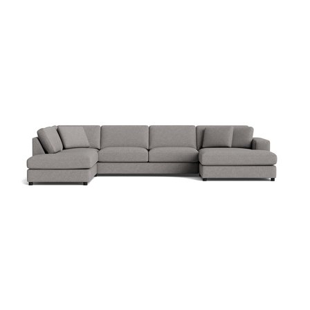 Oasis U-sofa, højrevendt - Loop Grå - 360x213x79 - Sofa, u-sofa
