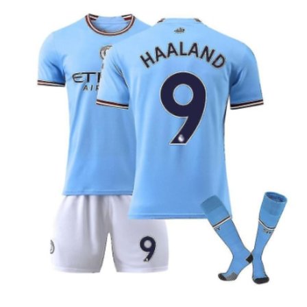22/23 Manchester City Home Kids Boys Adult Football Jalkapallo Jersey harjoituspuvut