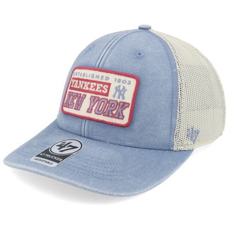 47 Brand - MLB Blå trucker Keps - New York Yankees MLB Canteen 47 Vapor Blue/White Trucker @ Hatstore