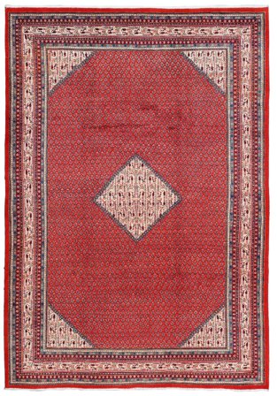 222X318 Tapis D'orient Sarough Mir Rouge Foncé/Rouge (Laine, Perse)