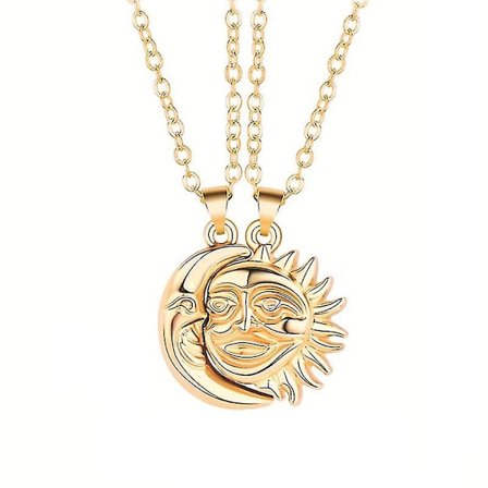 Magnetisk Halskæde, Sol og Måne Halskæde som Valentinsdagsgave til Par