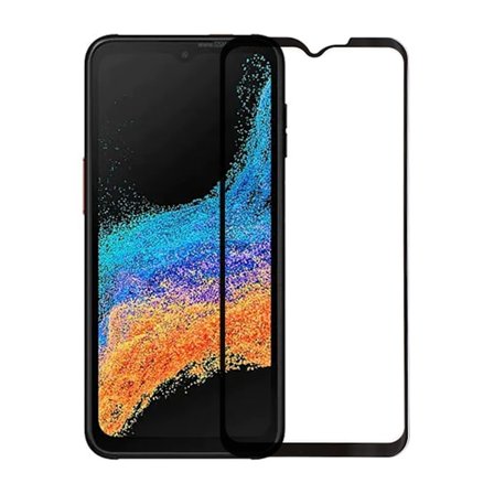Skärmskydd Samsung Xcover 6 Pro - 3D Härdat Glas - Svart (miljö)