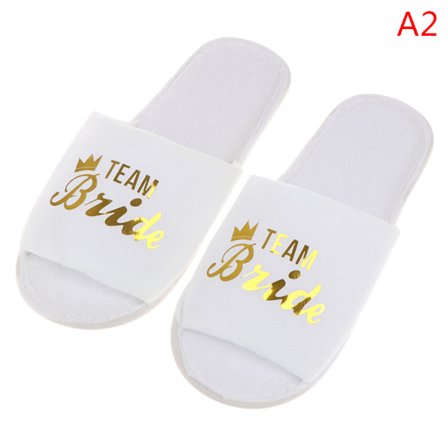 1 par brude bryllup dekorasjon brudepike fest tøfler