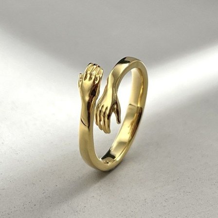 Guld, Personlig Kreativ Ring Par Ring, Sæt