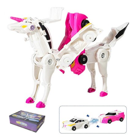 Magisk Transformation Enhjørning Legetøjsbil Crash Transformation Bil (Egnet til Børn)-WELLNGS