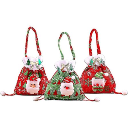 Julekasse, julegavekasse, mønster med julenissen og snømannen, perfekt gave og godterikasse