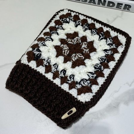 Retro stickad mössa varm mössa stickade öronmuffar vinter öron-täckande mössa öron skydd skidmössa en storlek