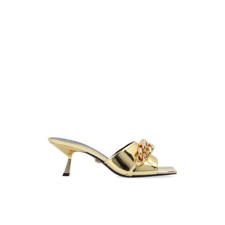 Versace Heeled mules , Geel , Dames , Maat: 37 EU Sandalen