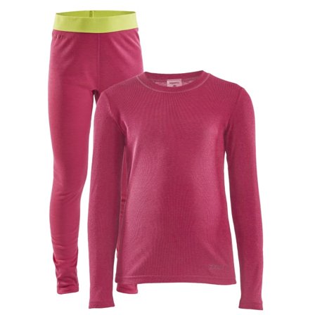 Craft Junior Core Warm Baselayer Set Children base layer set Pink 74/80