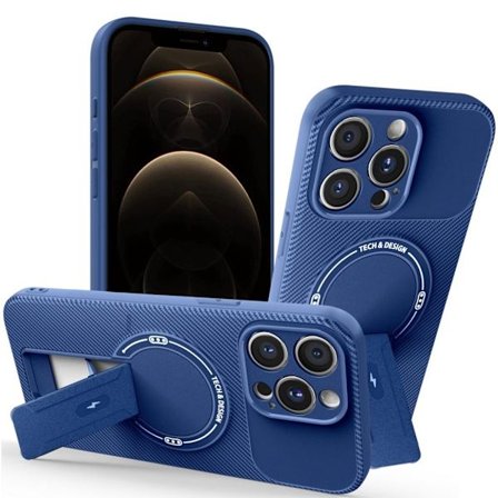 iPhone 12 Pro Max Case with Stand - Blue