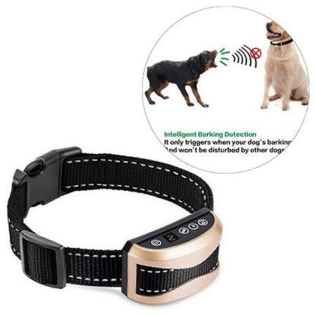 Automatisk hundehalsbånd med LED, intelligent, ultralyd, vanntett, oppladbart hundetreningshalsbånd for_Specialerbjudanden