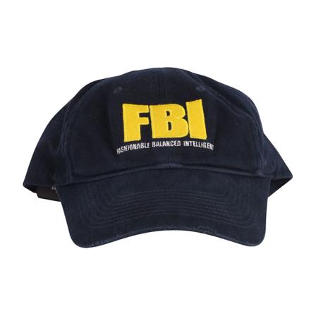 Balenciaga Vintage, Pre-owned FBI Baseball Cap Cotton Blauw, Heren, Maat:ONE Size