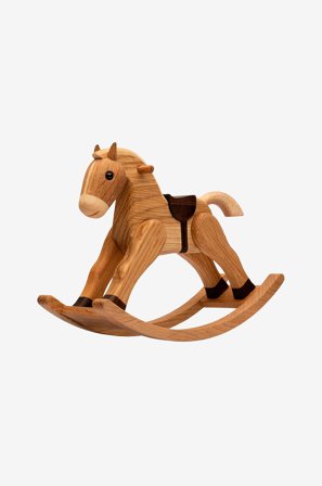 Spring Copenhagen - Puukoriste The Rocking Horse, 13,5 cm - Luonnonväri - Koriste-esineet - - Homeroom