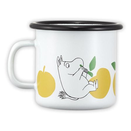 Mummi Emaljekopp Epler Gul 2,5dl