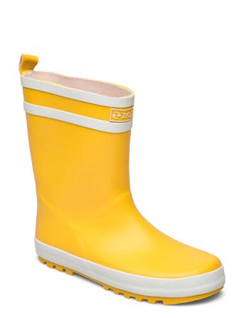 Saming Kids Rubber Boot Yellow ZigZag