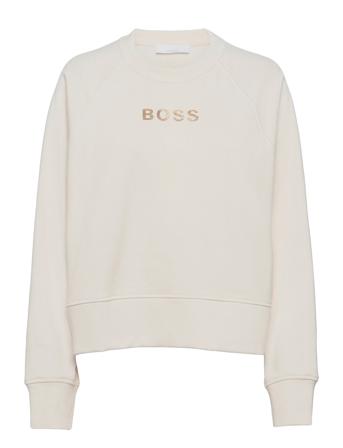 C_Elia_Gold Sweat-shirt Genser Hvit BOSS