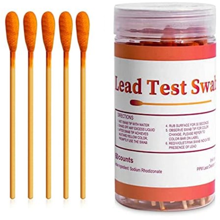 Blymalingstest-sæt: 60 blytest-sæt-pinde, blytest-sæt til hjemmet, blytest