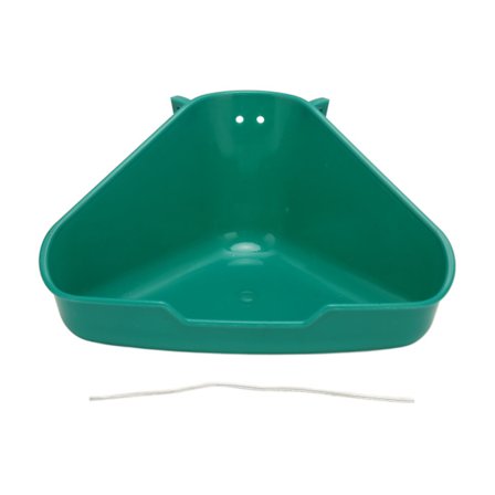 Kattlåda för små djur Fläktformad kaninhörntoalettlåda Potträning för marsvin Chinchilla Iller Galesaur S