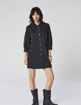 ONLY Onlfelica Dnm Dress Noos - Black - XS