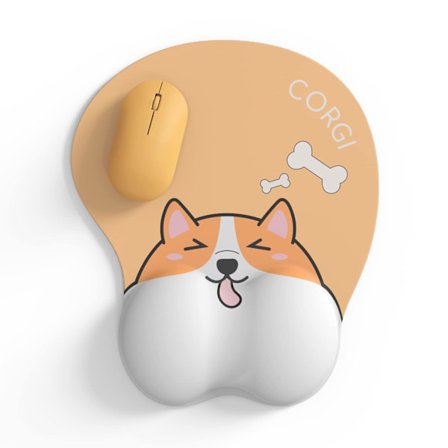 Hauska Corgi-ergonomisen hiirimatto rannetuella