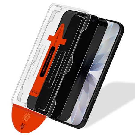 2-pack Kompatibelt med iPhone 17 Sekretess Skärmskydd - Härdat Glas | [Automatisk Installation] - Bubblfritt