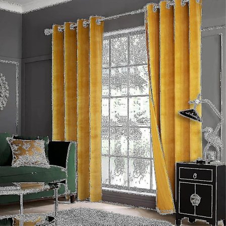 Luksuriøse termisk isolerte gardiner, tykke solide stuegardiner - Perfekt blendingsgardin