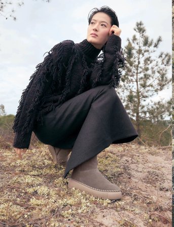 Gabor Ankle Boot, Warmlining - Brown - 42