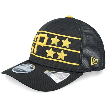 New Era - MLB Noir trucker Casquette - Pittsburgh Pirates MLB Batting Practice 9SEVENTY Black/Yellow Trucker @ Hatstore
