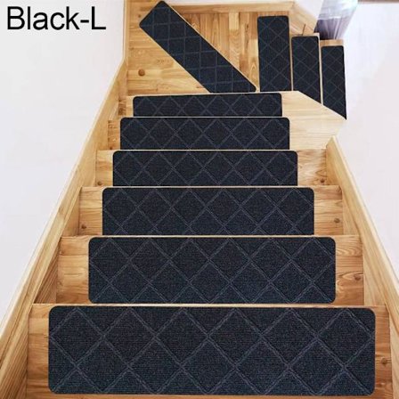 Matta Trappsteg Cover SVART L black L