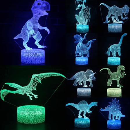 Desktop 3d Led Night Light Dinosaur Serie Presentlampa
