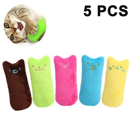 Katteurt Puder (5 stk.), Kæle Puder med Masser af Naturlig Katteurt til at Kæle og Lege | Naturlige Kattelegetøj til Alle Katte og Killinger