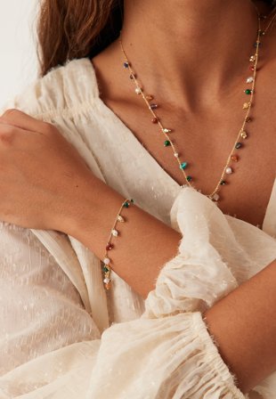 Pilgrim - Between Bracelet Gold-plated - Onesize