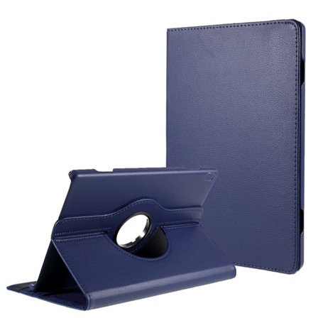 Lenovo Tab M10 enkelt läderfodral - Mörkblå