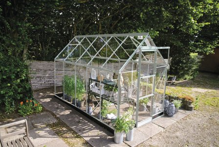 Halls ICON 6 HR01129 Växthus 6,1 m² Aluminium, Växthus & orangerier