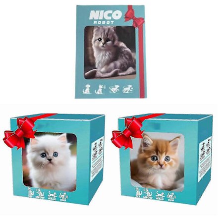 Interaktiivinen robottikissanpentu pehmolelu lapsille - pehmeä robottikissa hauskoilla aktiviteeteilla lapsille [HK]