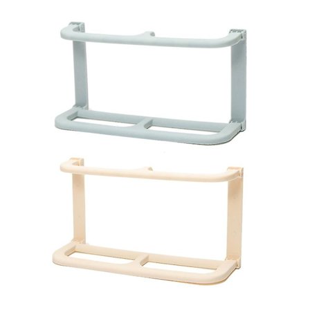 2 kpl Seinään Kiinnitettävä Taitettava Kaksoiskerroksinen Luova Tossunpidike Järjestäjä Säilytyshylly Hylly