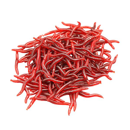 150 stk fiskeutstyr festtriks rekvisitter myk plast agn orm svømming agn fiske agn