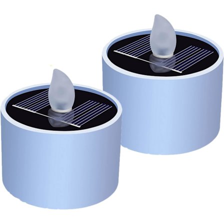 2 solcelled havelys, udendørs vandtæt husholdningslys om natten