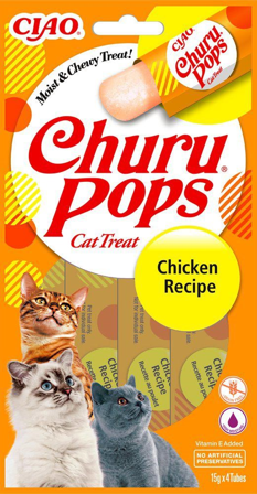 Churu - Cat Pops kylling, 4-pakning - Katt - Kattegodteri & kattegress - Belønningsgodbiter katt - ZOO.no