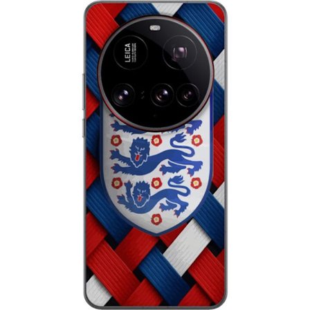 Kompatibelt Mobildeksel til Xiaomi Xiaomi 15 Ultra Grafiskt England-motiv med heraldiske løver og flettet mønster i rødt, hvitt og blått, kraftig